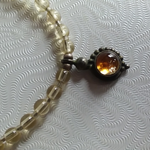 Jewelry - Handmade Beaded Necklace with Sterling Silver Pendant